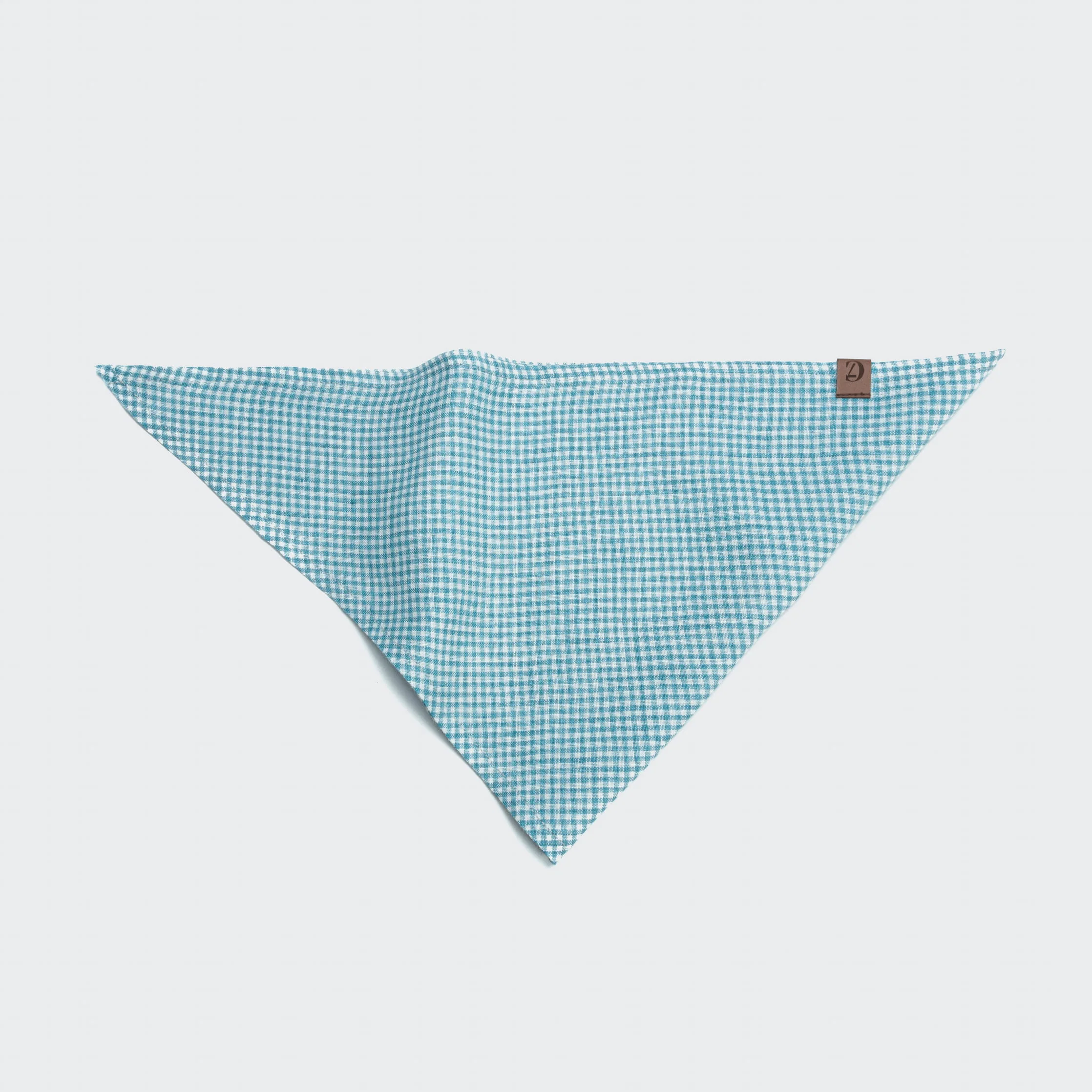 Hundehalstuch Bandana Mini Check Blue - Image 3