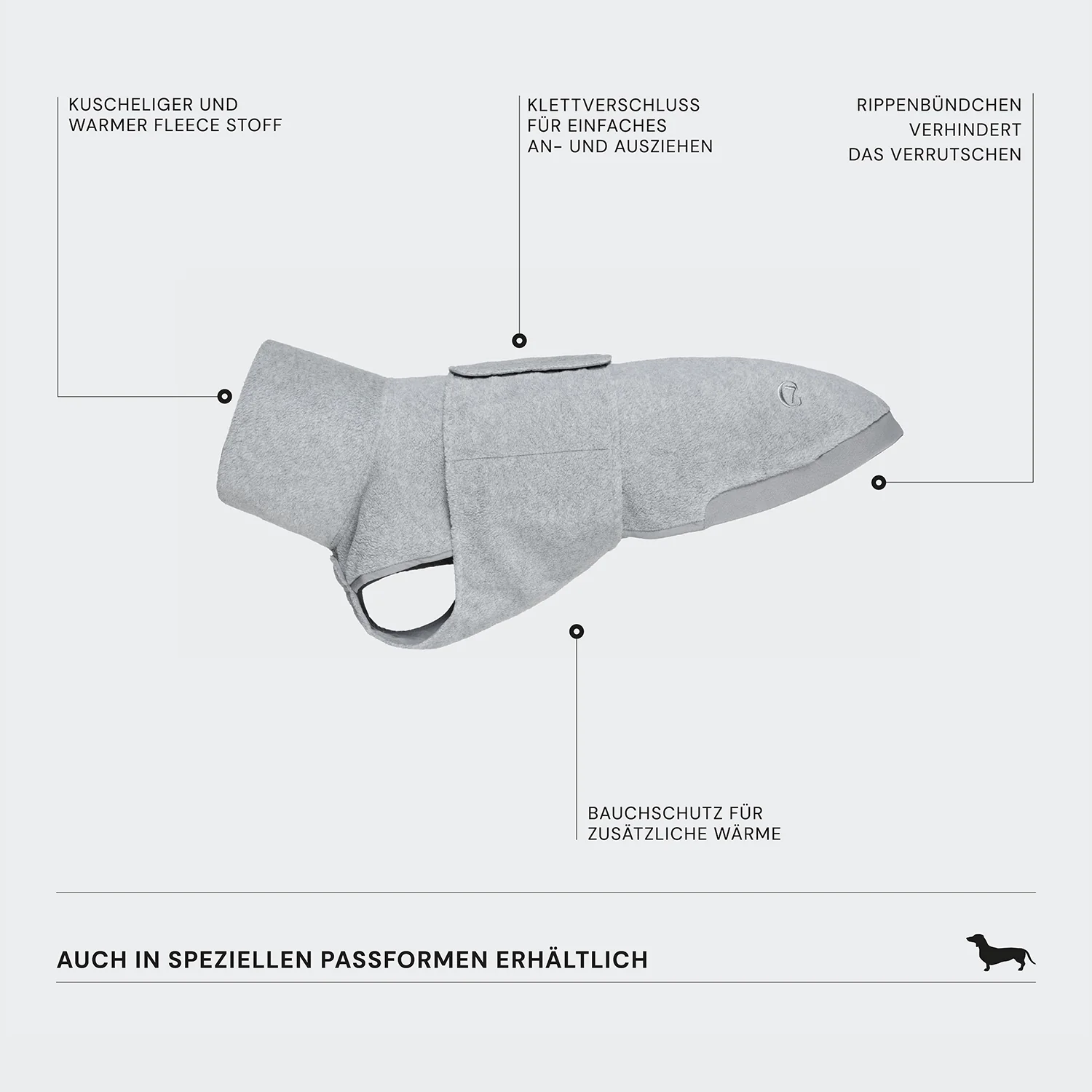 Hundepullover Fleece Derby Khaki - Image 3